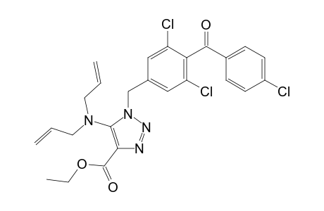 Ethyl 5-(diallylamino)-1-(3,5-dichloro-4-(4-chlorobenzoyl)benzyl)-1H-1,2,3-triazole-4-carboxylate