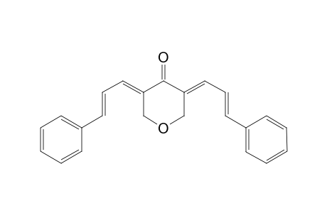 (3E,5E)-Tetrahydro-3,5-bis((E)-3-phenylallylidene)tetrahydropyran-4-one