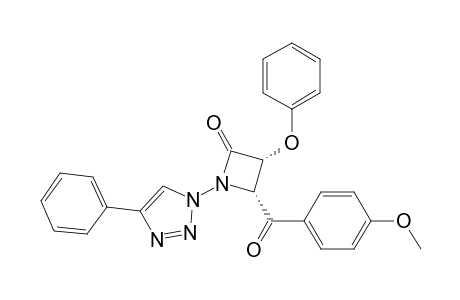cis-1-(4-Phenyl-1,2,3-triazol-1-yl)-3-phenoxy-4-(p-methoxybenzoyl)azetidin-2-one