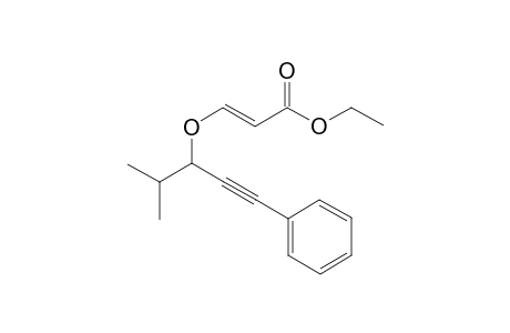 (E)-Ethyl 3-(4-methyl-1-phenylpent-1-yn-3-yloxy)acrylate