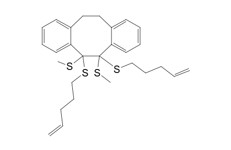 5,6,11,12-Tetrahydro-5,6-bis(methylthio)-5,6-bis(4'-pentenylsulfanyl)dibenzo[a,e]cyclooctene