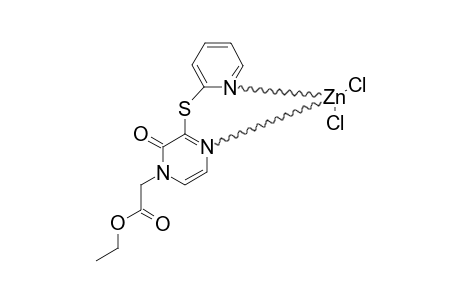 ETHYL-[2-OXO-3-(PYRIDIN-2-YLTHIO)-PYRAZIN-1(2H)-YL]-ACETATE-ZINC-DICHLORIDE-COMPLEX