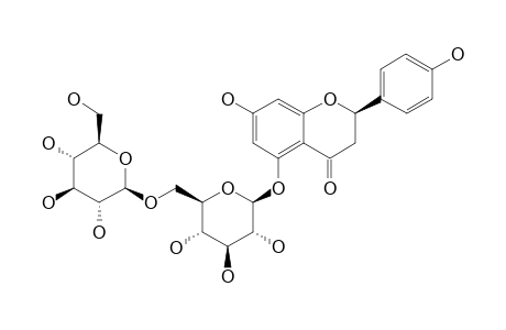 ARENARIUMOSIDE-II;(2R)-NARINGENIN-5-O-BETA-D-GLUCOPYRANOSYL-(1->6)-BETA-D-GLUCOPYRANOSIDE