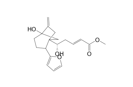 Methyl (5S)-5-{(1S)-2-exo-(furan-2-yl)-5-hydroxy-6-methylenebicyclo[3.2.1]oct-1-yl]-5-hydroxy-(E)-2-pentenoate