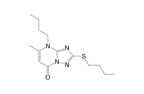 4-butyl-2-butylsulfanyl-5-methyl-[1,2,4]triazolo[5,1-b]pyrimidin-7-one