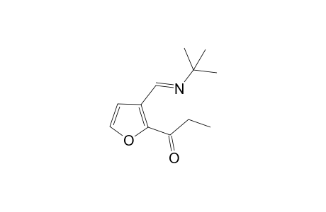 1-[3-[[(1,1-Dimethylethyl)imino]methyl]-2-furanyl-1-propanone