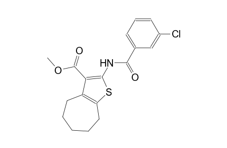 methyl 2-[(3-chlorobenzoyl)amino]-5,6,7,8-tetrahydro-4H-cyclohepta[b]thiophene-3-carboxylate