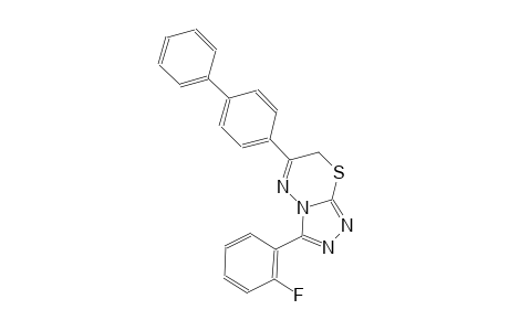 6-[1,1'-biphenyl]-4-yl-3-(2-fluorophenyl)-7H-[1,2,4]triazolo[3,4-b][1,3,4]thiadiazine