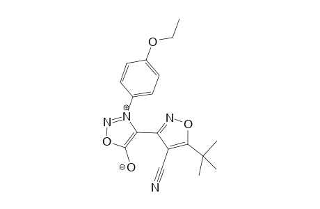 3-(p-Eethoxyphenyl)-4-[5'-(tert-butyl)-4'-cyanoisoxazol-3'-yl]sydnone