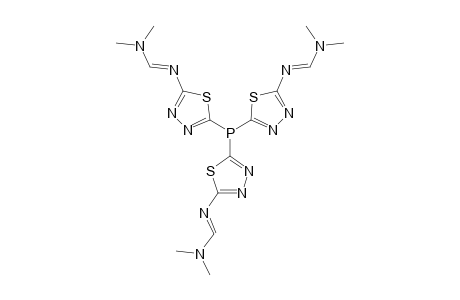 TRIS-{5-[2-(3-METHYL-1,3-DIAZABUT-1-ENYL)-THIADIAZOLYL]}-PHOSPHINE