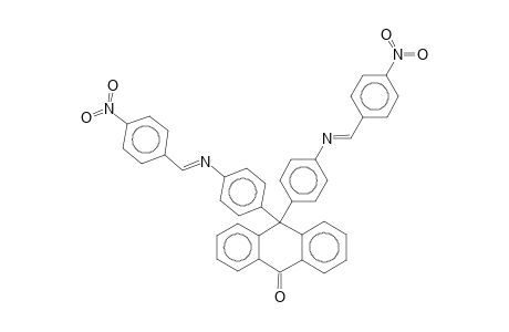 10,10-Bis[4-(4-nitrobenzylideneamino)phenyl]anthrone