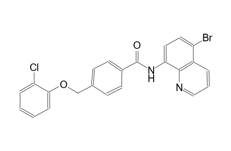 N-(5-bromo-8-quinolinyl)-4-[(2-chlorophenoxy)methyl]benzamide
