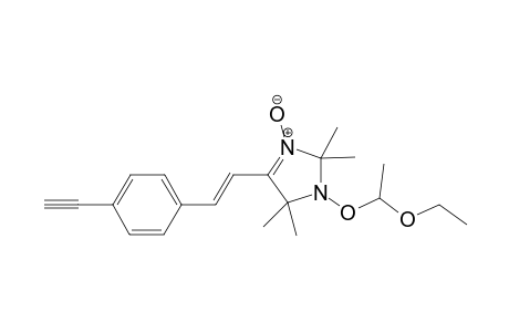 1-(O-Ethoxyethyl)-4-[2-(p-ethynylphenyl)vinyl]-2,2,5,5-tetramethyl-3-imazazoline-3-oxide