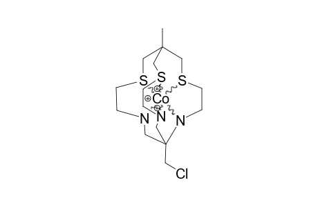 8-CHLOROMETHYL-1-METHYL-3,13,16-TRITHIA-6,10,19-TRIAZABICYClO-[6.6.5]-NONADECANE-COBALT-(III)