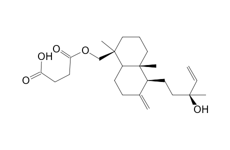 4-({(1S,4aR,5S)-Decahydro-5-[(3S)-3-hydroxy-3-methylpent-4-en-1-yl]-1,4a-dimethyl-6-methylidenenaphthalen-1-yl}methoxy)-4-oxobutanoic acid