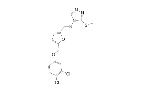 N-((E)-{5-[(3,4-dichlorophenoxy)methyl]-2-furyl}methylidene)-3-(methylsulfanyl)-4H-1,2,4-triazol-4-amine