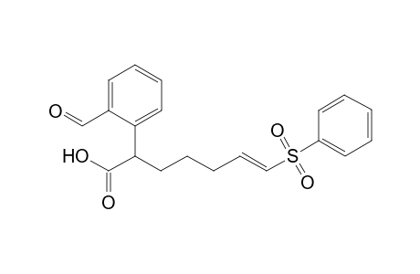 (E)-2-(2-methanoylphenyl)-7-(phenylsulfonyl)hept-6-enoic acid
