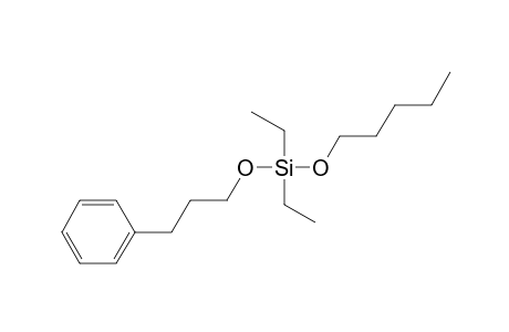 Silane, diethylpentyloxy(3-phenylpropoxy)-