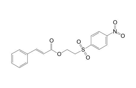 (E)-3-phenyl-2-propenoic acid 2-(4-nitrophenyl)sulfonylethyl ester