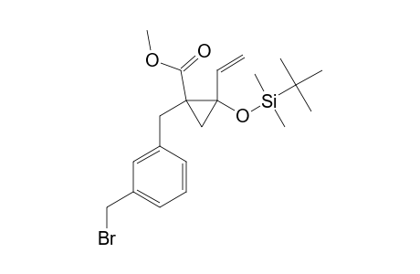 METHYL-1-(3-BROMOMETHYL-BENZYL)-T-2-TERT.-BUTYLDIMETHYLSILOXY-C-2-VINYL-R-1-CYCLOPROPANECARBOXYLATE