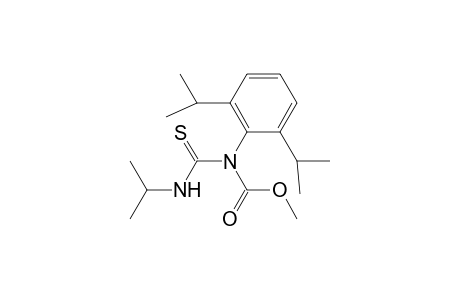 Carbamic acid, [2,6-bis(1-methylethyl)phenyl][[(1-methylethyl)amino]thioxomethyl]-, methyl ester