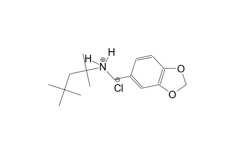 N-(1,3-benzodioxol-5-ylmethyl)-2,4,4-trimethyl-2-pentanaminium chloride