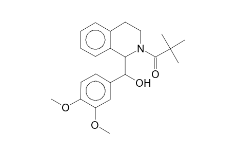 1-Isoquinolinemethanol, .alpha.-(3,4-dimethoxyphenyl)-2-(2,2-dimethyl-1-oxopropyl)-1,2,3,4-tetrahydro-, (R*,S*)-(.+-.)-