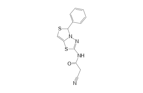 2-Cyano-N-(5-phenyl-5H-thiazolo[4,3-b][1,3,4] thiadiazol-2-yl)acetamide