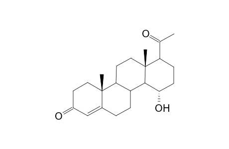 D-Homopregn-4-ene-3,20-dione, 15-hydroxy-, (15.alpha.)-