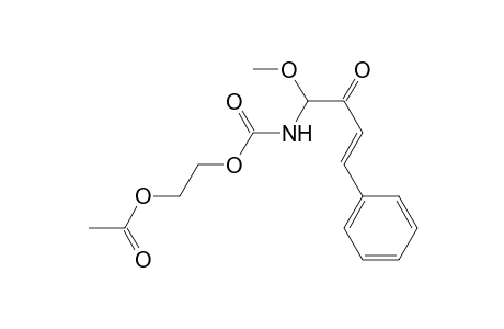 2-Acetoxyethyl n-(1-methoxy-2-oxo-4-phenyl-3(E)-butenyl)carbamate
