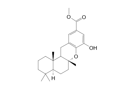 Methyl 1,3,5(10),6,8,11-hexahydro-15-hydroxy-14-oxa-4,4,8,10-tetramethyl-benzo[a]phenanthren-17-carboxylate