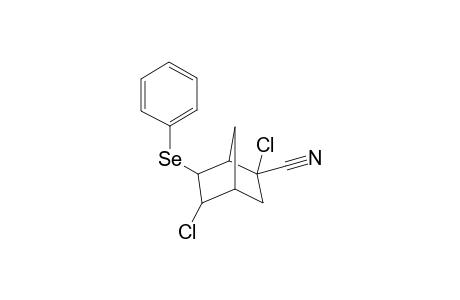 Bicyclo[2.2.1]heptane-2-carbonitrile, 2,5-dichloro-6-(phenylseleno)-, (2-endo,5-endo,6-exo)-(.+-.)-