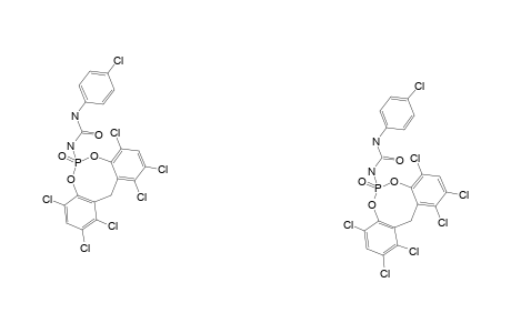 N-CHLOROPHENYL-N'-[1,2,4,8,10,11-HEXACHLORO-6-OXIDO-12H-DIBENZO-[D,G]-1,3,2-DIOXAPHOSPHOCIN-6-YL]-UREA