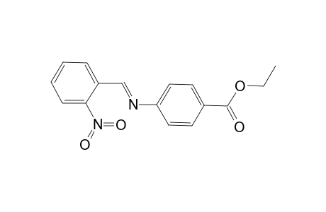 Benzoic acid, 4-[[(2-nitrophenyl)methylene]amino]-, ethyl ester