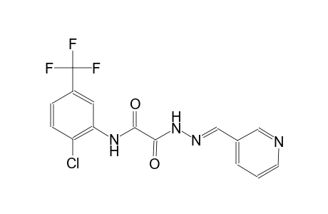 N-[2-chloro-5-(trifluoromethyl)phenyl]-2-oxo-2-[(2E)-2-(3-pyridinylmethylene)hydrazino]acetamide