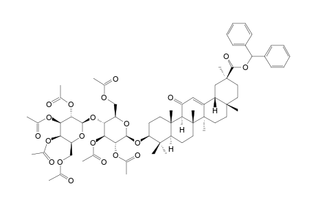 DIPHENYLMETHYL-2',3',6',2'',3'',4'',6''-HEPTAACETYL-BETA-D-GALACTOPYRANOSYL-(1->4)-BETA-D-GLUCOPYRANOSYL-3-O-18-BETA-GLYCYRRHETINATE