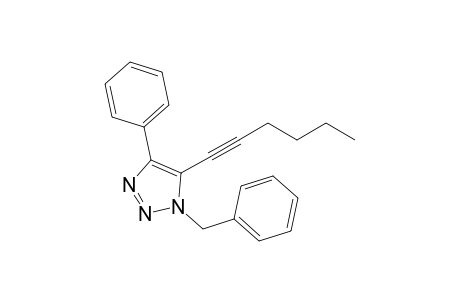 1-Benzyl-5-(hex-1-ynyl)-4-phenyl-1H-1,2,3-triazole