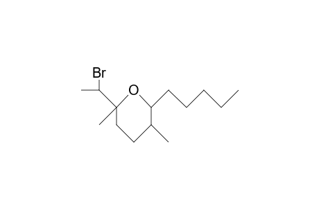 2-(1'-Bromo-ethyl)-2,5-dimethyl-6-pentyl-tetrahydropyran