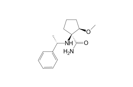 (1S,2R)-2-methoxy-1-[[(1S)-1-phenylethyl]amino]-1-cyclopentanecarboxamide