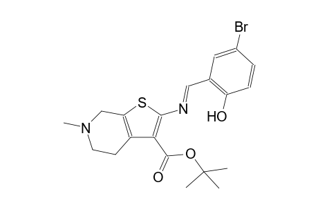 tert-butyl 2-{[(E)-(5-bromo-2-hydroxyphenyl)methylidene]amino}-6-methyl-4,5,6,7-tetrahydrothieno[2,3-c]pyridine-3-carboxylate