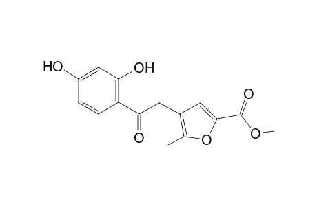 Methyl 4-[2-(2,4-dihydroxyphenyl)-2-oxoethyl]-5-methyl-2-furoate