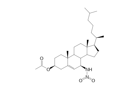 Cholest-5-en-3-ol, 7-(nitroamino)-, acetate (ester), (3.beta.,7.beta.)-