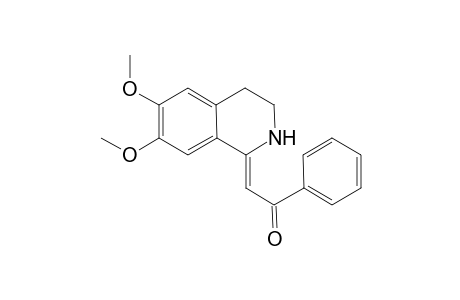 (2Z)-2-(6,7-dimethoxy-3,4-dihydro-2H-isoquinolin-1-ylidene)-1-phenyl-ethanone