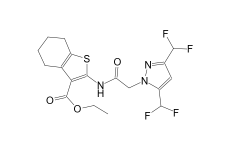 ethyl 2-({[3,5-bis(difluoromethyl)-1H-pyrazol-1-yl]acetyl}amino)-4,5,6,7-tetrahydro-1-benzothiophene-3-carboxylate
