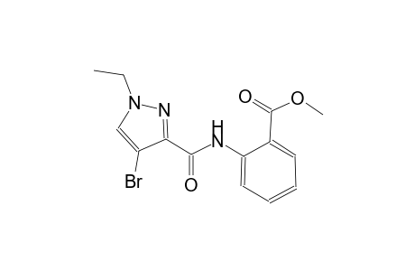 methyl 2-{[(4-bromo-1-ethyl-1H-pyrazol-3-yl)carbonyl]amino}benzoate