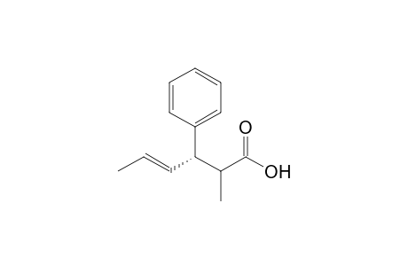 (E,3S)-2-methyl-3-phenyl-4-hexenoic acid