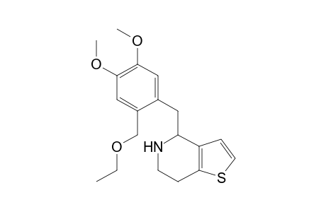 4-[2-(ethoxymethyl)-4,5-dimethoxy-benzyl]-4,5,6,7-tetrahydrothieno[3,2-c]pyridine