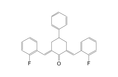 cyclohexanone, 2,6-bis[(2-fluorophenyl)methylene]-4-phenyl-, (2E,6E)-