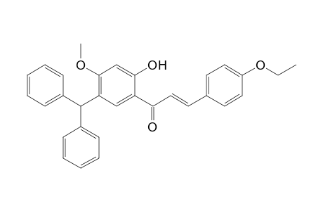 (E)-1-(5-benzhydryl-2-hydroxy-4-methoxy-phenyl)-3-(4-ethoxyphenyl)prop-2-en-1-one