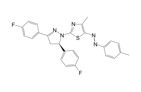 (5R)-{2-[3,5-Di(4-fluorophenyl)-4,5-dihydropyrazol-1-yl]-4-methylthiazol-5-yl}-p-tolyldiazene